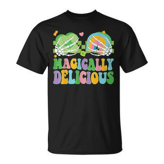 Magically Delicious Hippie St Patrick's Day Skeleton Charms T-Shirt - Seseable