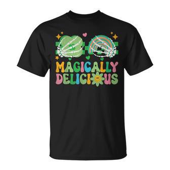 Magically Delicious Hippie St Patrick's Day Skeleton Charms T-Shirt - Monsterry AU