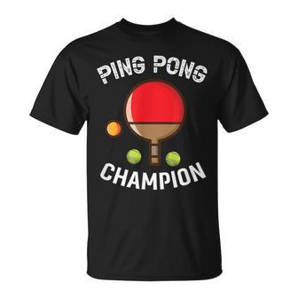 Maillot Ping Pong Champion Humour Tennis De Table T-Shirt - Cadeauxyz