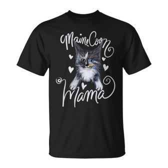 Maine Coon Mama Cute Dilute Calico T-Shirt - Monsterry