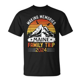 Maine Family Vacation 2024 Mountains Camping Family Trip T-Shirt | Mazezy CA