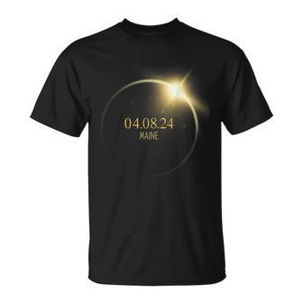 Maine Totality Solar Eclipse 2024 40824 Accessories T-Shirt | Mazezy DE