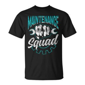 Maintenance Squad Technician Worker Maintenance Man T-Shirt - Thegiftio