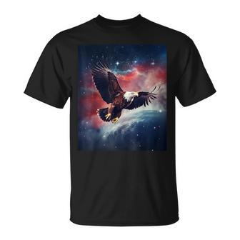 Majestic Flying American Bald Eagle Photo Portrait T-Shirt - Thegiftio UK