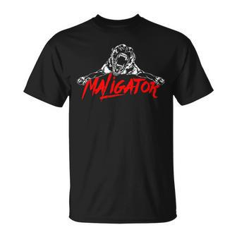 Maligator Belgian Malinois Dog Slogan Wilsigns T-Shirt - Seseable