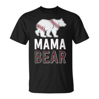 Mama Bear Mom S For Softball Game T-Shirt - Monsterry