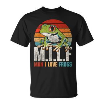 Man I Love Frogs Red Eye Leaf Frog T-Shirt - Seseable