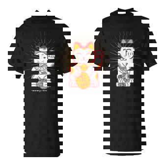 Maneki-Neko Japanese Lucky Cat T-Shirt - Thegiftio