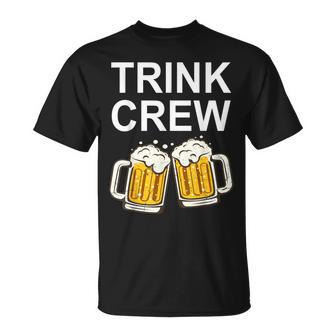 Männertag Outfit Saufen Trink Crew Bier Sauf Gruppen T-Shirt - Geschenkecke