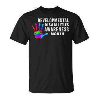 March Is Developmental Disabilities Awareness Month T-Shirt - Monsterry AU