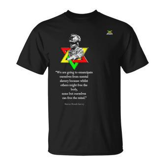 Marcus Mosiah Garvey Quote Jamaican National Hero T-Shirt | Mazezy