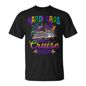 Mardi Gras Carnival Cruise 2024 Cruising Mask Ship Party T-Shirt - Monsterry UK