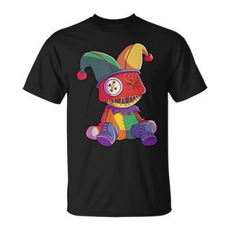 Mardi Gras Costume Voodoo Doll Jester Hat Carnival T-Shirt - Monsterry CA