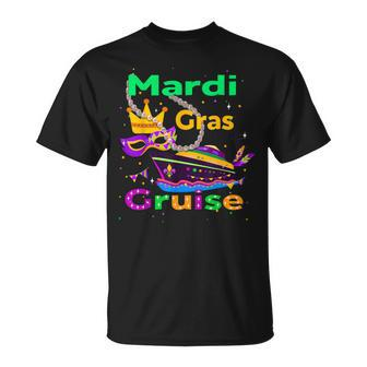 Mardi Gras Cruise Cruising Mask 2023 Matching Family T-Shirt - Monsterry