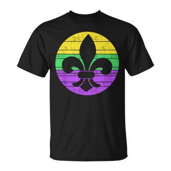 Mardi Gras Fleur De Lis For Carnival Celebration T-Shirt - Monsterry DE