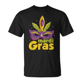 Mardi Gras Mask Carnival Festival Street Parade T-Shirt - Monsterry DE