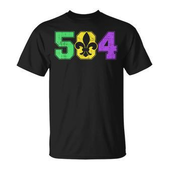 Mardi Gras New Orleans 504 Louisiana T-Shirt - Thegiftio UK