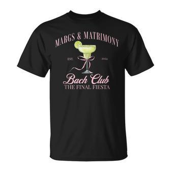Margs And Matrimony Bachelorette Party Bach Club Margarita T-Shirt - Monsterry DE
