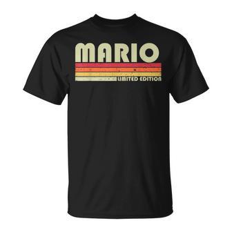 Mario Name Personalized Retro Vintage 80S 90S Birthday T-Shirt - Monsterry DE