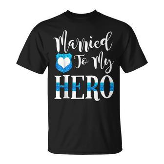 Married To My Hero Cute Police Officer Wife T-Shirt - Monsterry AU