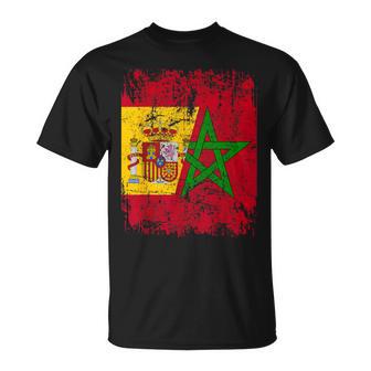 Marruecos España Bandera De La Amistad Marruecos Camiseta unisex - Regaloses