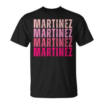 Martinez Personalized Name I Love Martinez Vintage T-Shirt - Seseable