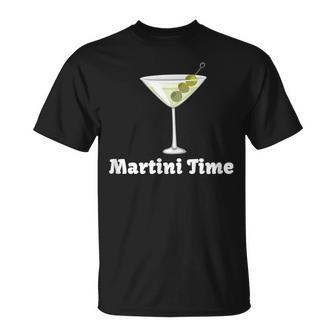 Martini Time Cocktail Party Drinking T-Shirt - Monsterry UK