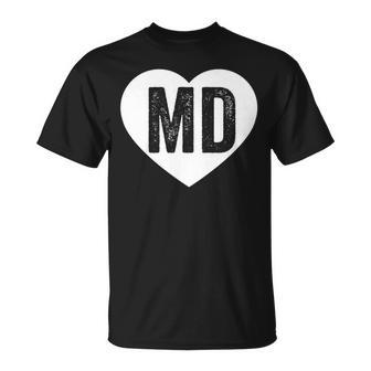 Maryland Heart Hometown State Pride Love T-Shirt - Monsterry UK