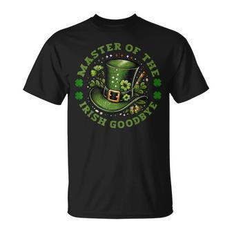 Master Of The Irish Goodbye St Patrick's Day Paddy's Party T-Shirt - Thegiftio UK
