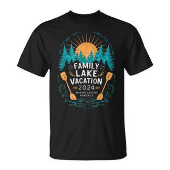 Matching 2024 Camping Hiking Cabin Family Lake Vacation 2024 T-Shirt - Monsterry