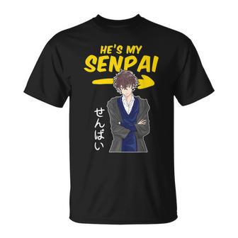 Matching Couples Anime Senpai Notice Me Senpai T-Shirt - Monsterry
