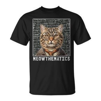 Math Lover Meowthematics Cat Math Teacher T-Shirt - Thegiftio UK