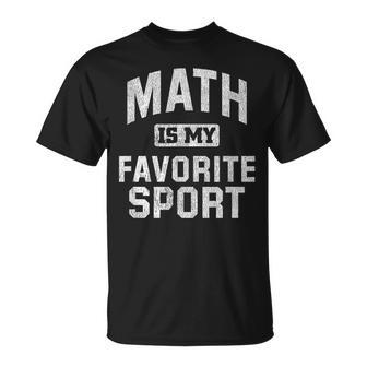 Mathlete Math Is My Favorite Sport Quote T-Shirt - Monsterry UK