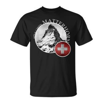 Matterhorn Zermatt Switzerland Alps T-Shirt - Seseable