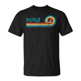 Maui Hawaii Surf Vintage Beach Surfer Surfing T-Shirt - Monsterry