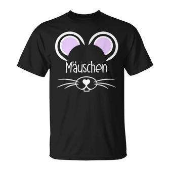 Mäuschen Kosename Partner Mouse Ears Mouse Valentine's Day T-Shirt - Seseable