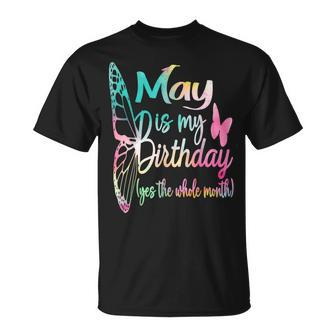 May Birthday For Women May Is My Birthday For Girl T-Shirt | Mazezy UK