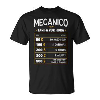Mecánico Tarifa Por Hora De Mecánico Diseño Gracioso Camiseta unisex - Regaloses