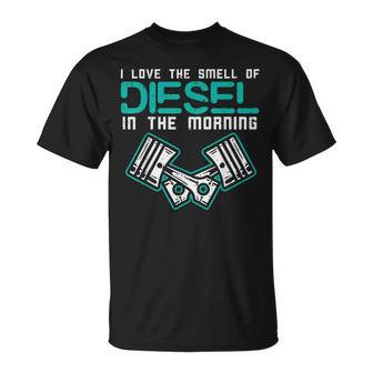 Mechanic Love Smell Of Diesel In Morning Car Auto Men T-Shirt - Seseable