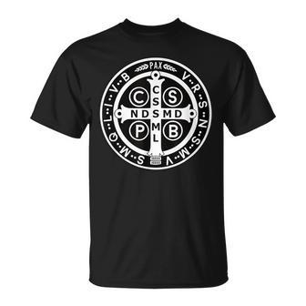 Médaille Sacramentelle Catholique De Saint Benoît T-Shirt - Cadeauxyz