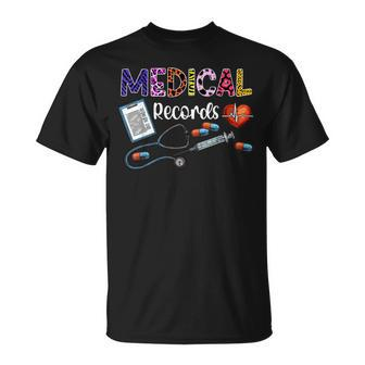 Medical Records Director Medical Records Clerk T-Shirt - Monsterry DE