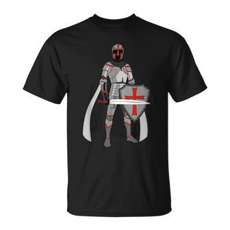 Medieval Knight T Sword And Shield Medieval Era T Shir T-Shirt - Monsterry DE