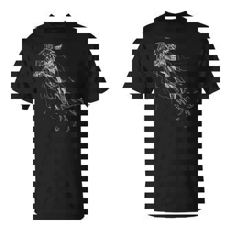 Méduse Hipster Moderne Avec Motif De Méduses Cool T-Shirt - Cadeauxyz