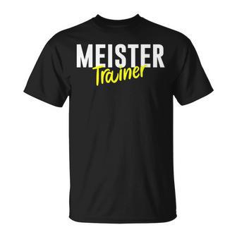 Meister Trainer Coach Football S T-Shirt - Geschenkecke