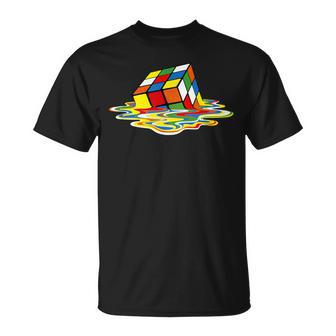 Melting Cube Retro T-Shirt - Thegiftio UK