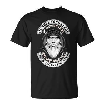 Membre Fondateur Du Club Desieux Motards Grincheux Jamais T-Shirt - Cadeauxyz