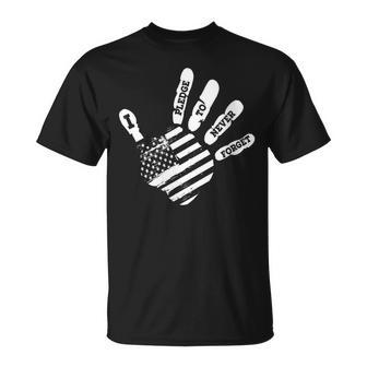 Memorial Day With Us American Flag Colors Veteran T-Shirt - Monsterry DE