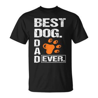 Men's Best Dog Dad Ever Fathers Day Graphics T-Shirt - Thegiftio UK