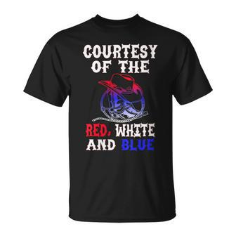 Men's Courtesy Red White And Blue T-Shirt - Seseable