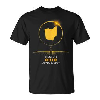 Mentor Ohio Total Solar Eclipse 2024 T-Shirt - Seseable